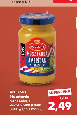 Musztarda Roleski American Classic promocja w Kaufland
