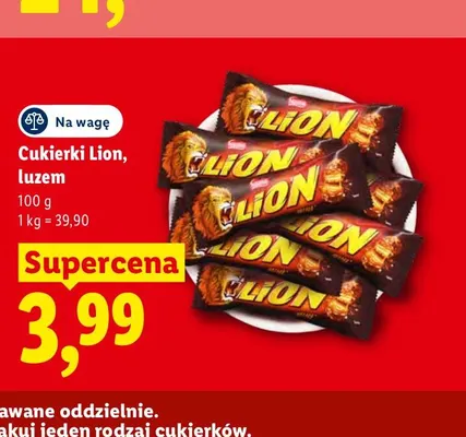Cukierki Lion luzem promocja w Lidl