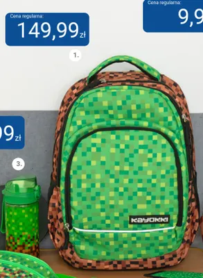 Plecak trzykomorowy 700 g piksele Kayokki promocja w Smyk