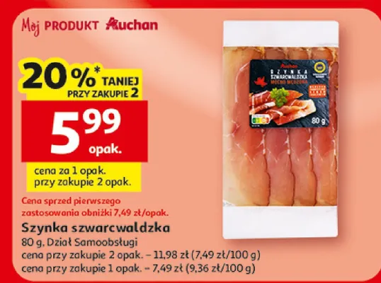 Szynka szwarcwaldzka promocja w Auchan