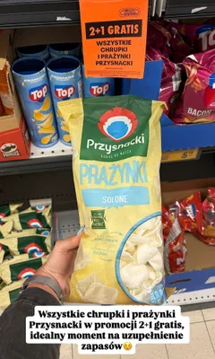 Prażynki Przysnacki solone promocja w Biedronka