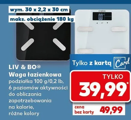 Waga łazienkowa Liv & Bo promocja