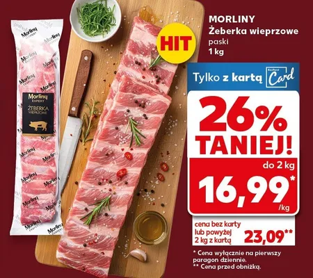 Żeberka wieprzowe paski promocja w Kaufland