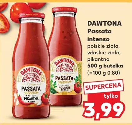 Passata intenso polska czosnkowa, włoska zioła, pikantna promocja w Kaufland