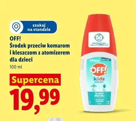 Środek przeciw komarom i kleszczom z atomizerem dla dzieci promocja w Lidl