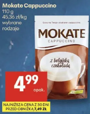 Mokate Cappuccino promocja w Delikatesy Centrum