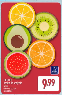 Deska do krojenia Crofton Ø 27,5cm promocja w Aldi