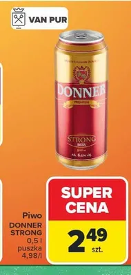 Piwo Strong promocja w Carrefour Market