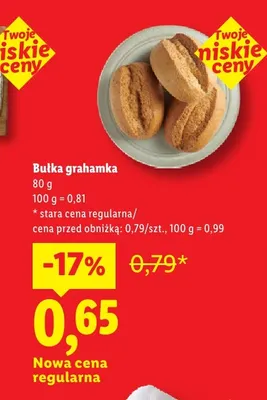Bułka grahamka promocja w Lidl