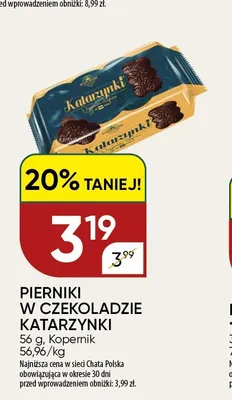 Pierniki w czekoladzie Katarzynki Kopernik promocja w Chata Polska