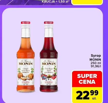 Syrop Pumpkin Spice Monin promocja w Carrefour