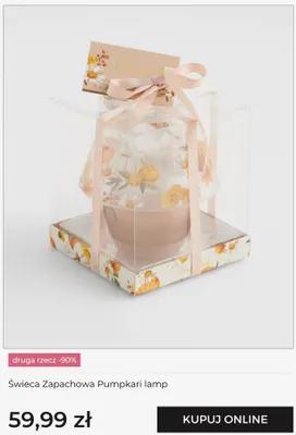 Świeca zapachowa home&you Pumpkari lamp promocja w home&you