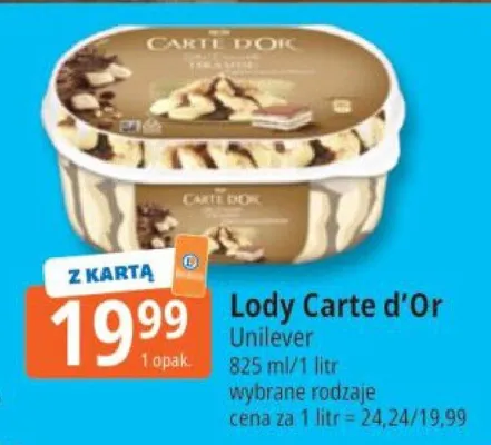 Lody Carte d'Or Unilever promocja w Leclerc