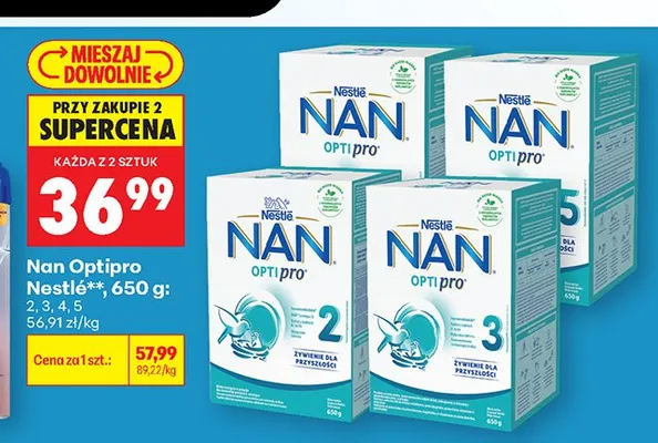 Mleko modyfikowane Nestlé NAN Optipro 5 promocja w Biedronka