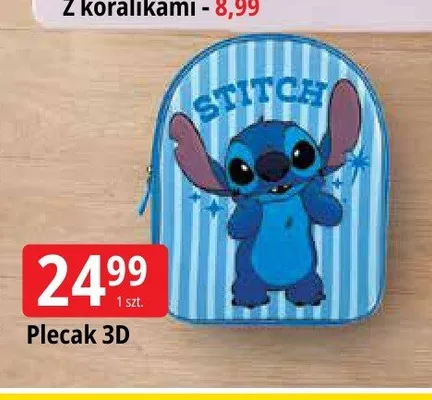 Plecak 3D Stitch promocja w Leclerc