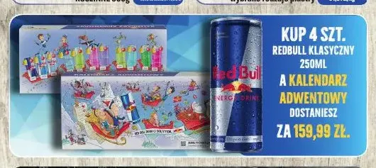 Kalendarz adwentowy Red Bull promocja w Tomi Markt