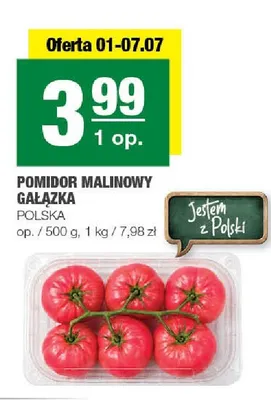 Pomidor malinowy gałązka polski promocja w SPAR