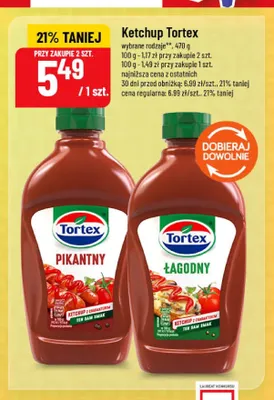 Ketchup łagodny Tortex promocja w POLOmarket