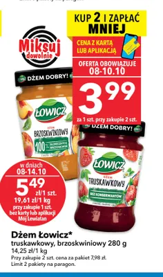 Dżem Łowicz truskawkowy promocja w LEWIATAN