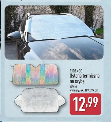 Osłona termiczna na szybę RIDE+GO 189x99 cm promocja w Aldi