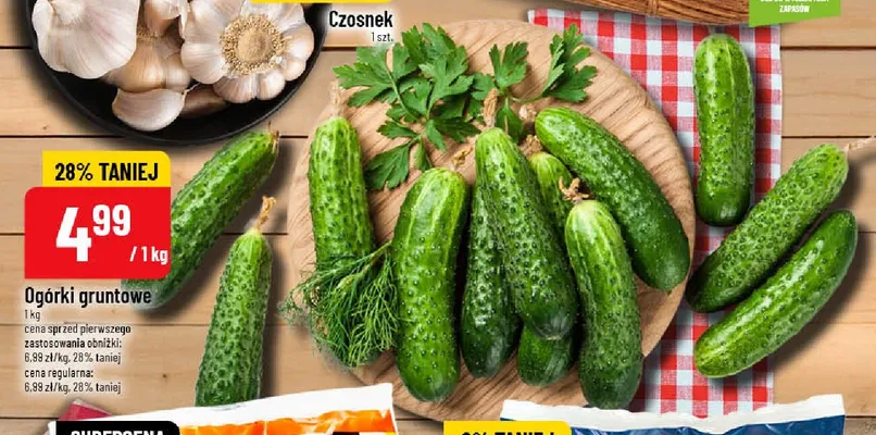 Ogórki gruntowe promocja w POLOmarket