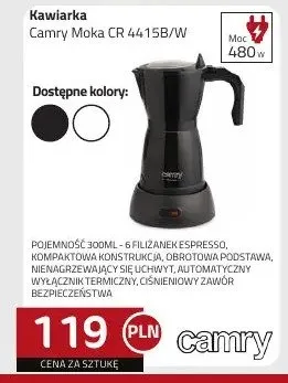 Kawiarka Camry Moka CR 4415B/W promocja w kakto.pl