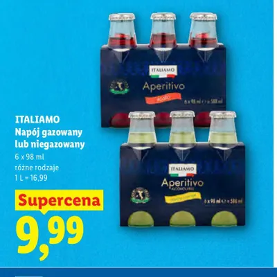 Napój niegazowany Aperitivo Italiamo 6-pak promocja w Lidl