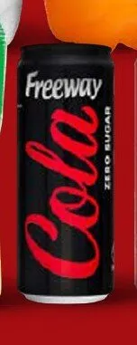 Napój Freeway Cola Zero Sugar puszka promocja w Lidl