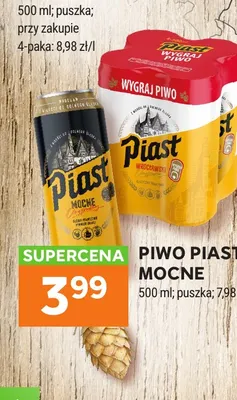 Piwo Piast Mocne promocja w Stokrotka