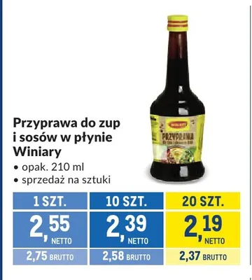 Przyprawa do zup i sosów w płynie Winiary promocja w Makro
