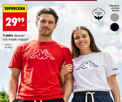 T-shirt damski Kappa promocja w Biedronka