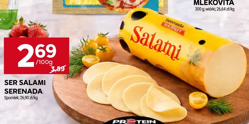 Ser salami Serenada promocja w Stokrotka