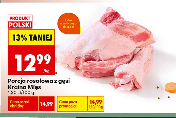 Porcja rosołowa z gęsi Kraina Mięs promocja w Biedronka