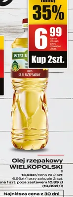 Olej rzepakowy Wielkopolski promocja w Supeco