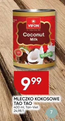 Mleczko kokosowe TaoTao Vifon promocja w Chata Polska