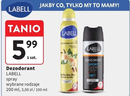 Dezodorant spray wybrane rodzaje promocja w Intermarche