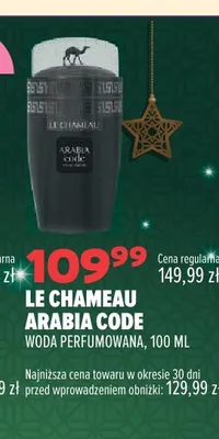 Woda perfumowana Le Chameau Arabia Code promocja w Drogerie Natura