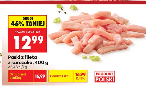 Paski z fileta z kurczaka promocja w Biedronka