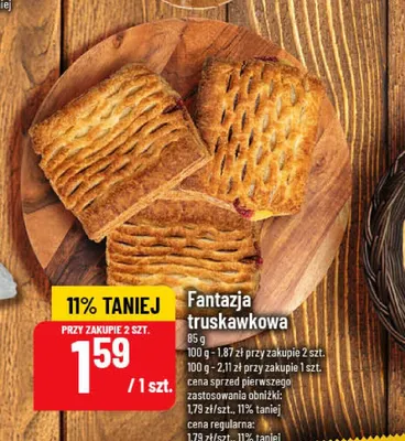 Ciastko Fantazja truskawkowa promocja w POLOmarket
