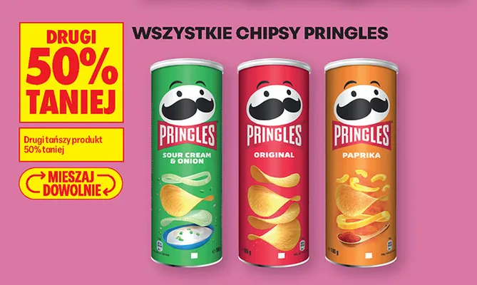 Chipsy Pringles Paprika promocja w Biedronka