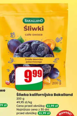 Śliwka kalifornijska całe owoce promocja w Dino