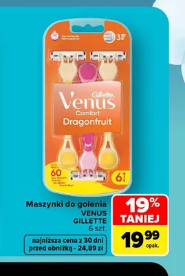 Maszynki do golenia Venus Dragonfruit Gillette promocja w Carrefour