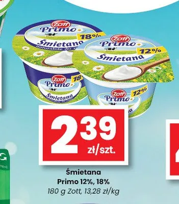 Śmietana Primo Zott promocja w emma MARKET