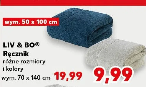 Ręcznik kąpielowy 50 x 100 cm promocja w Kaufland