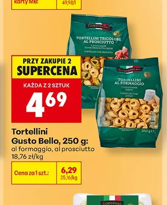 Tortellini al prosciutto Gusto Bello promocja w Biedronka