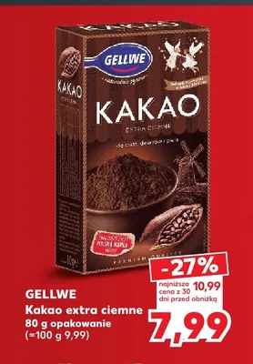 Kakao extra ciemne Gellwe promocja w Kaufland