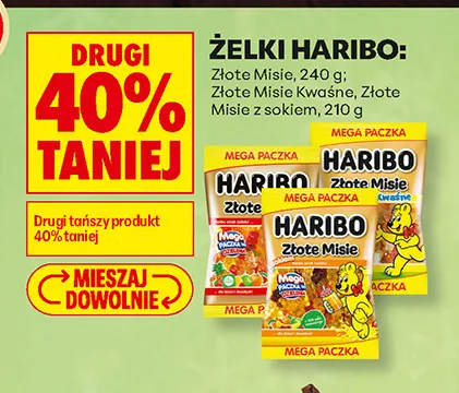 Żelki Złote Misie Kwaśne Haribo promocja w Biedronka