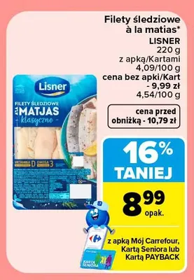 Filety śledziowe à la matias Lisner promocja w Carrefour