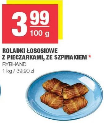 Roladki łososiowe z pieczarkami, ze szpinakiem promocja w SPAR