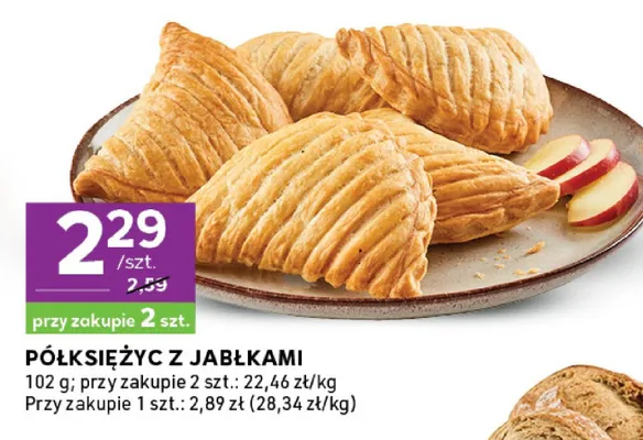 Półksiężyc z jabłkami promocja w Stokrotka